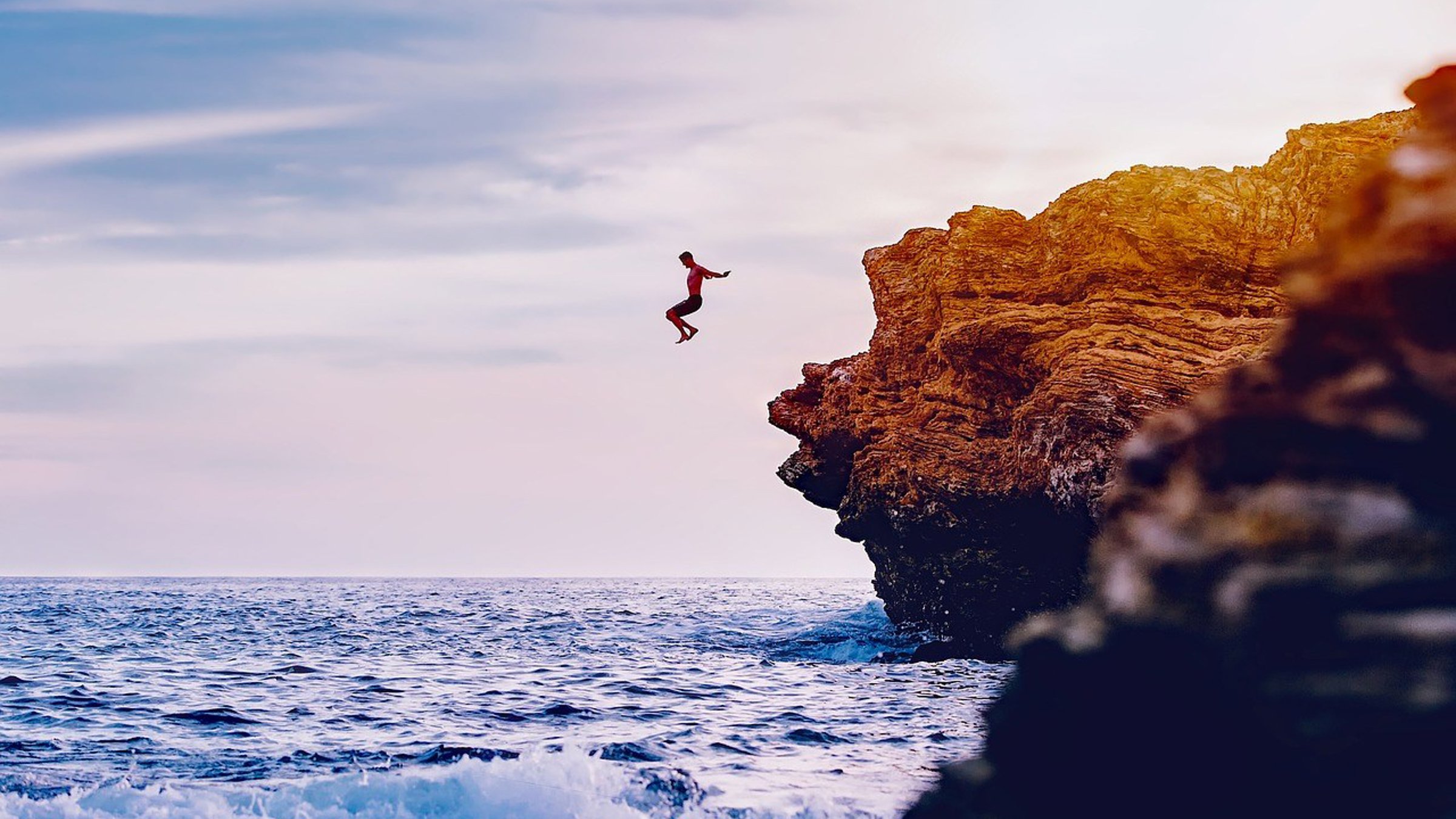 Cliff-jumping-California