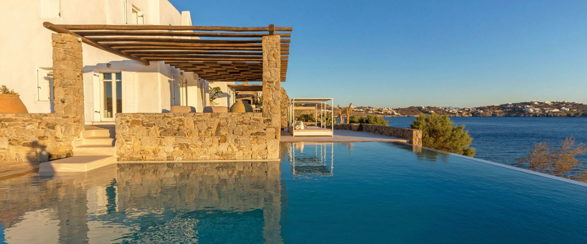 Villa Ali Mykonos Kapari beach and overlooking Delos Island